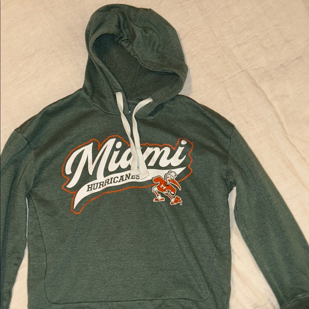 Miami Hurricanes Green Hoodie